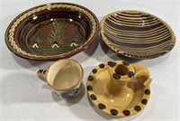 SJ Pottery Missouri Plate & Williamsburg Pottery