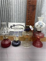 4 KEROSENE LAMPS