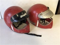 2 Vintage ATV Motocross Helmets