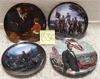 L - LOT OF 4 COLLECTIBLE PLATES (B36)
