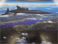 SR-71 Print " Way Ahead Of Its Time " Sign &