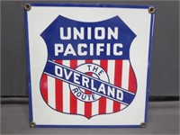 Union Pacific Overland Heavy Metal Sign