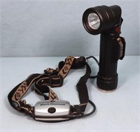 Dual-Beam Flashlight + Head Lamp