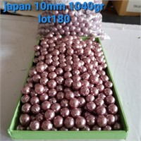 JAPAN VTG 10MM LIGHT-PURPLE 1-HOLE PEARLS 1.04 KG