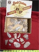 Pieces of broken arrowheads