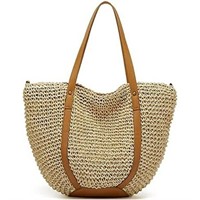 New Summer Casual Straw Tote Bag Large