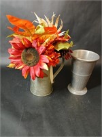 Two Tin Vase One Pitcher Style
