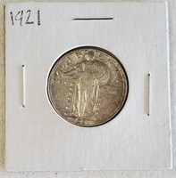 1921 Silver Standing Liberty Quarter