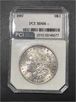 1887 Silver Morgan Dollar MS66+