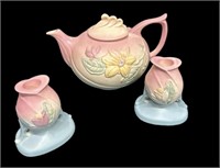 Hull Art Teapot & Candle Holders