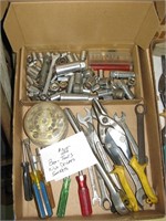 Box of Tools - Sockets, Snips, Misc.