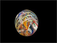 Multi-Colored Swirl Art Glass 2.5" tall