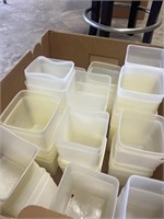 Box FULL of Plastic Containers W/ Lids