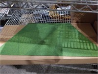 Case of Green carpet tile