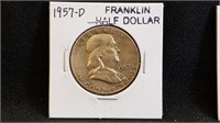 1957D Franklin Half Dollar