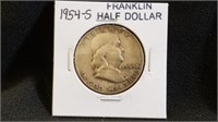 1954S Franklin Half Dollar