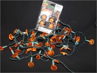 Halloween Light Garland 20' and Pumpkin/cat Minis