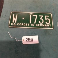 1959 US Army License Plate