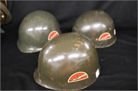 3pc WW2 Vietnam Helmet Liners