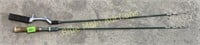 2 retractable fishing rods
