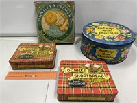 Selection Vintage Household Tins Inc. Dundee,