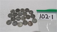 20) Wartime Pennies 17) No Mint, 1) S, 2) D