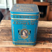 A. Elton’s & Co. Stone Ground Flour Tin