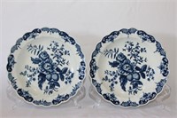 Pair of Dr Wall Period Worcester Dishes,