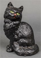 Hubley Cast Iron Black Cat Sculpture
