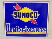 SUNOCO LUBRICANTS S/S PLASTIC SIGN - 18" X 14