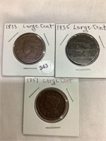 1833,35,51 Large Pennies