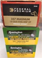 284 - 3 BOXES 357 MAGNUM AMMUNITION (B19)