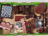 REPRODUCTION MINIATURE WOOD DOLLHOUSE FURNITURE