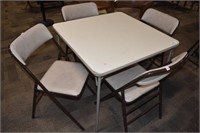 Folding Table w/ 4 Matching Chairs