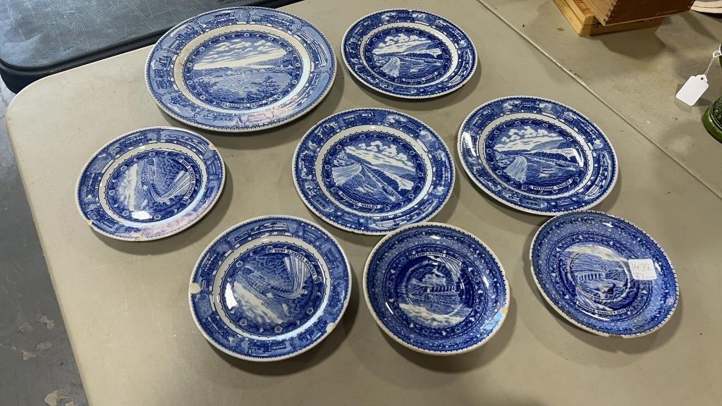 Blue and White Plates - Lamberton & Shenango