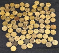 85 Wheat Pennies Lot