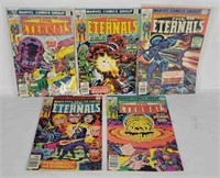 5 The Eternals Comics #7, 9, 11-13