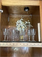 Crystal Cutglass Glasses, Friendship Platter, etc