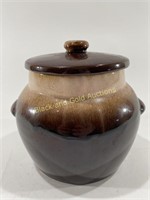 VTG Brown Drip Glaze Kathy Kale Pottery w/ Lid
