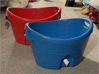 Igloo Red And Blue Coolers NEW!