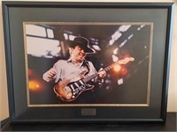 Framed Stevie Ray Vaughan Photograph from 1991