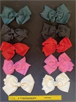 New - Set of 10 Clip in Hair Bows