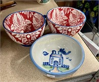 CERAMIC BOWLS - M.A. HADLEY POTTERY BOWL