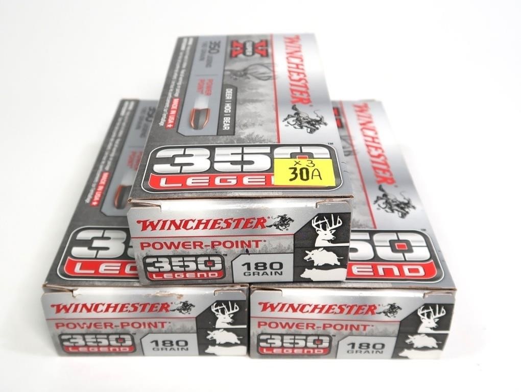 x3- Boxes of .350 Legend 180-grain Winchester