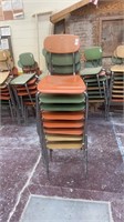8 school chairs