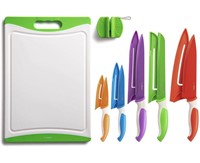 New EatNeat 12-Piece Colorful Kitchen Knife Set -