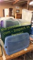 Lot of storage bins