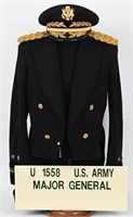 US ARMY MAJOR GENERAL'S DRESS UNIFORM & VISOR HAT