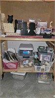 Workbench and contents - xmas cards stationary