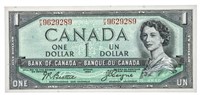 Bank of Canada 1954 $1 AU